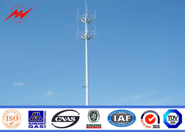 چین سفارشی 100 FT گالوانیزه برج تک قطب برای توزیع ارتباطات تامین کننده