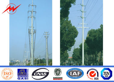 چین Outdoor Polygonal Q345 Material 30FT Electric Power Pole 1 Section تامین کننده