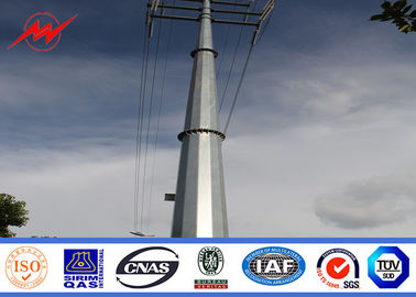 چین 13m Q345 hot dip galvanized electrical power pole for electrical line تامین کننده