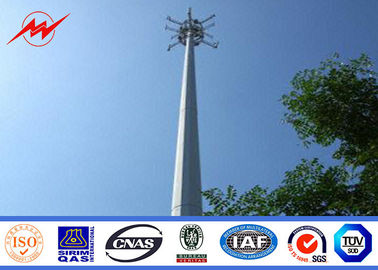 چین Shockproof 40 Feet Electrical Mono Pole Tower , Mobile Telephone Masts تامین کننده