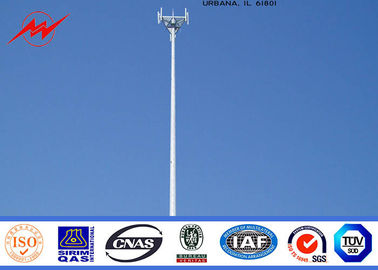 چین Steel 95 ft Mono Pole Tower Mobile Cell Phone Tower Tapered Flanged Steel Poles تامین کننده
