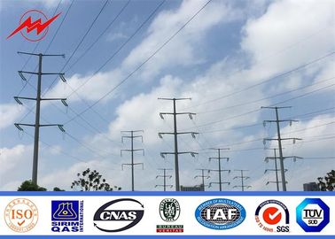 چین Electricity Utilities Polygonal Electrical Power Pole For 110 KV Transmission تامین کننده