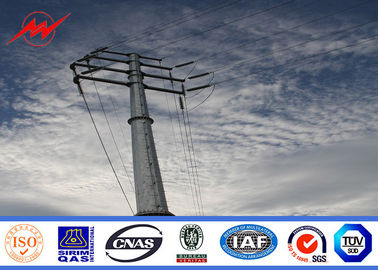 چین 11m 3mm Thickness Electrical Steel Utility Pole For Transmission Line تامین کننده
