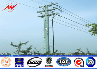چین Round 30FT 69kv Steel utility Pole for Power Distribution Transmission Line تامین کننده