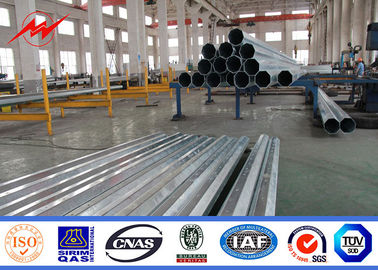 چین 11.8m 500DAN ASTM A123 Galvanized Steel Pole , Commercial Light Poles تامین کننده
