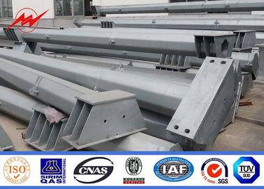 چین Anti - Ultraviolet 45FT Distribution Galvanized Steel Pole With Cross Arm تامین کننده