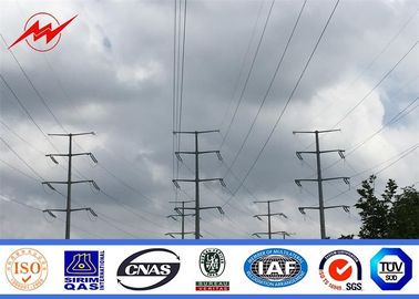 چین Durable Q235 Conoid Galvanized Steel Transmission Poles For Electricity Distribution  تامین کننده