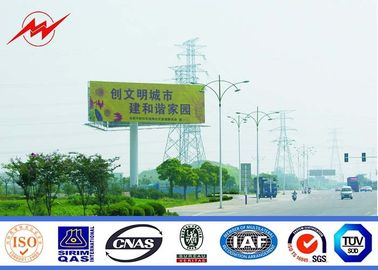 چین Exterior Street Advertising LED Display Billboard With Galvanization Anti - Static تامین کننده