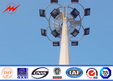 چین میله روشنایی دکل بلند چند ضلعی 18 متری برای فوتبال استادیوم سفارشی شده است تامین کننده