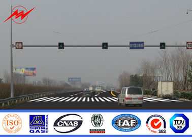 چین Octagonal Steel Street Lighting Poles Traffic Light Signals With Powder Coating تامین کننده