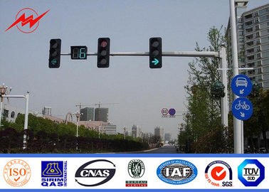 چین Custom Roadway 3m / 4m / 6m Galvanized Highway Light Pole 20 Years Warranty تامین کننده
