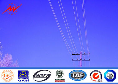 چین 10m 5KN Galvanized Steel Power Pole For Electrical Transmission Power Line تامین کننده