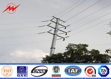 چین Conical 12.20m Pipes Steel Utility Pole For Electrical Transmission Power Line تامین کننده