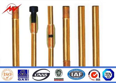 چین Underground Copper Clad Steel Ground Rod Cover Clamps Lighting Protection تامین کننده