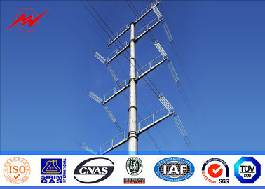 چین Class 1 Electrical Power Pole 5mm Thickness Galvanization For 69kv Transmission Pole تامین کننده