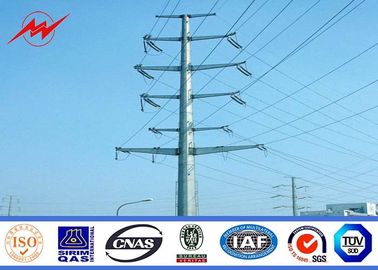 چین 33kv 10m Transmission Line Electrical Power Pole For Steel Pole Tower تامین کننده