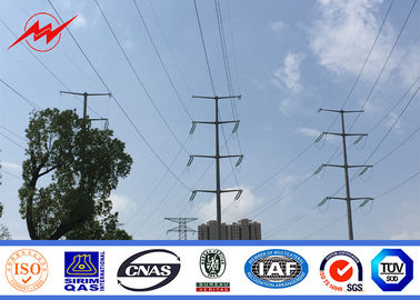 چین High Mast Steel Utility Pole Electric Power Poles 50000m Aluminum Conductor تامین کننده