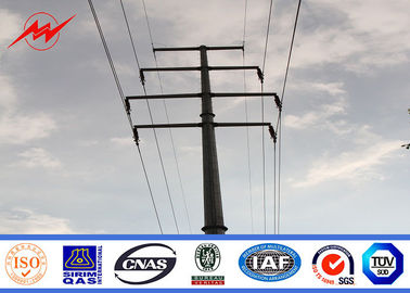 چین Bitumen Galvanized Steel Pole For Electrical Power Transmission Line تامین کننده