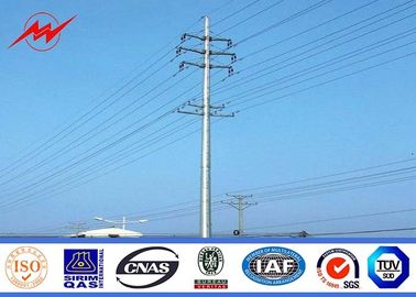 چین Galvanized Steel Poles 12m Utility Power Poles For Power Distribution Equipment تامین کننده