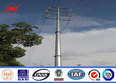 چین 66 Kv Steel Electrical Power Pole / Transmission Pole High Steel Yield Strength تامین کننده