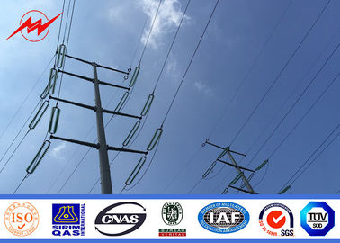 چین Galvanized Electrical Power Pole 25M 110KV for Electrical Power Distribution تامین کننده