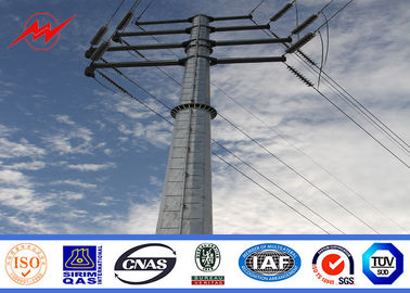 چین Galvanized Steel Utility Pole 13.4kv Powerful Transmission Line 160 Km / H 30 M / S تامین کننده