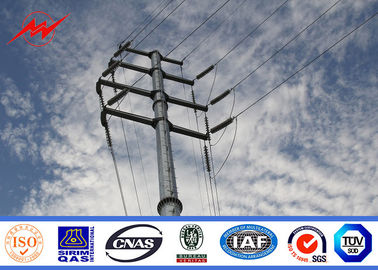 چین Electric Powerful IP65 Galvanised Steel Poles For Rural Electrical Projects تامین کننده
