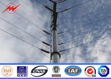 چین 12m Electrical Steel Utility Pole For 132kv Transmission Power Line تامین کننده