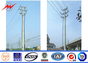 چین ISO Approval Single Circuit Galvanized Steel Power Pole 25 M 6mm Power Line Pole تامین کننده