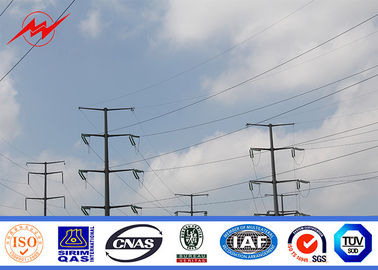 چین 110kv Galvanized Electrical Power Pole / Steel Cross Arm For Electricity Distribution تامین کننده