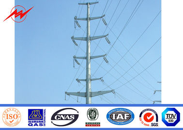 چین Galvanization Electrical Power Pole 69 kv Transmission Line Poles ASTM A123 Standard تامین کننده