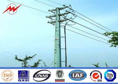 چین 11.8m - 390dan Galvanized Steel Electric Power Pole For 30KV Overhead Line تامین کننده