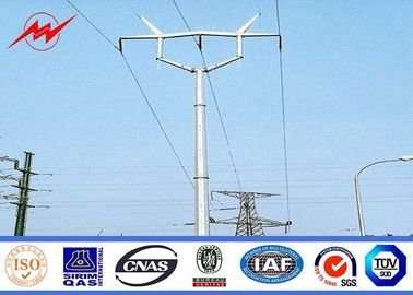 چین ASTM A123 Galvanized Standard Steel Power Pole Distribution 69 KV Power Line Pole تامین کننده