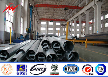 چین Shockproof Galvanised Steel Transmission Poles / Straight Pole Tolerance +/-2% تامین کننده