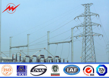 چین BV Certification 20M Galvanized Steel Pole Steel Power Poles For Power Transmission تامین کننده