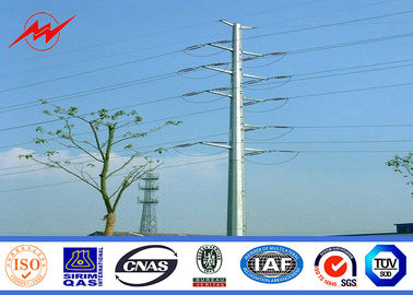 چین ISO Electrical Power Pole Powerful Transmission Line GR65 Galvanized Steel Poles تامین کننده