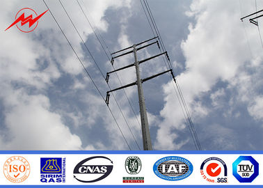 چین Round Tapered Steel Utility Pole For Medium Voltage Electrical Transmission تامین کننده