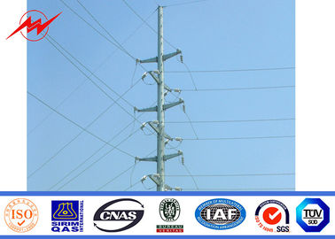 چین  Gr65 Galvanized 9M Electric Steel Power Pole For Power Transmission تامین کننده