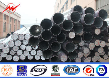 چین 11M 2.5KN Octagonal Galvanized Steel Pole Bitumen Surface 34.5 KV Power Line Pole تامین کننده