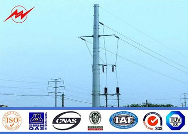 چین 169KV 16m Galvanized Steel Pole Power Line Steel Utility Poles For Mining Industry تامین کننده
