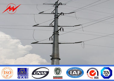 چین 70FT Hot Dip Galvanized Electric Utility Poles AWS D 1.1 For Distribution Line تامین کننده