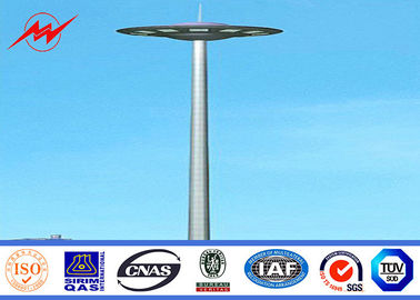 چین Custom 40m Polygonal Stadium Football High Mast Lighting Pole For Football Stadium with 60 Lights تامین کننده