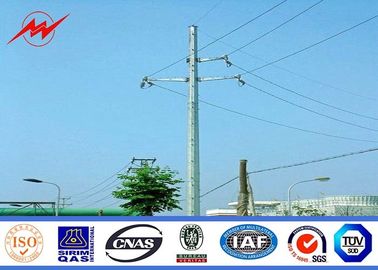 چین Low Voltage Overhead Tubular Power Galvanized Steel Pole For 132KV Electric Transmission Line تامین کننده