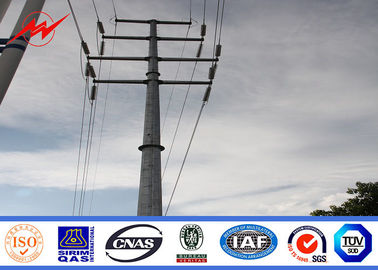 چین Transmission Line Hot Rolled Coil Steel Power Pole 33kv 10m Electric Utility Poles تامین کننده