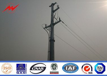چین Hot Dip Galvanized Utility Power Electrical Transmission Poles With Accessories تامین کننده