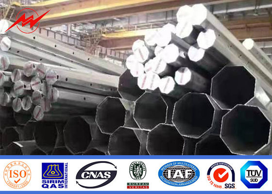 چین قطب قدرت فولاد گالوانیزه 11.9 متر 12 متر 15 متر 16 متر برای انتقال تامین کننده