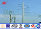 High voltage steel pole 90ft Galvanized Steel Pole for power transmission تامین کننده