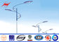 Tensile Strength Single Arm Galvanized Steel Highway Light Pole With 35m/s Windspeed تامین کننده