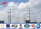 110KV Double Circuit Electrical Power Pole , High Mast Steel Utility Poles تامین کننده