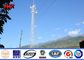 Steel Telecom Cellular Antenna Mono Pole Tower For Communication , ISO 9001 تامین کننده